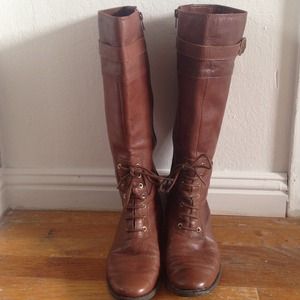 Anne Klein iFlex Lace Up Boots - Size 6.5