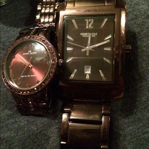 Ann Kline her Kenneth Cole men's matching watches