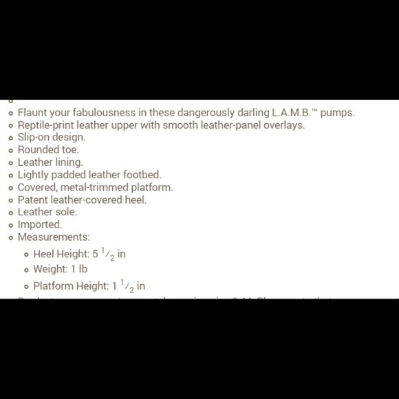 L.A.M.B DOLORES II BLK/WHT - Picture 4 of 4