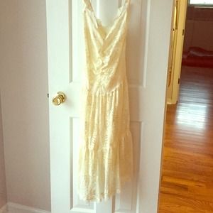 Free People intimately sheer lace cream slip
