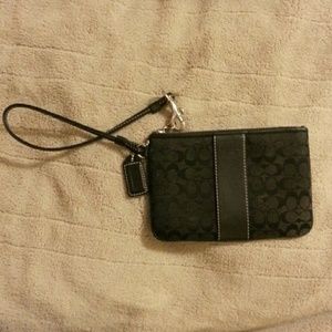 PRICE REDUCTION!!! Black coach hand wallet