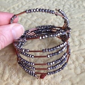 Stella & Dot sparkly Bardot spiral bracelet.