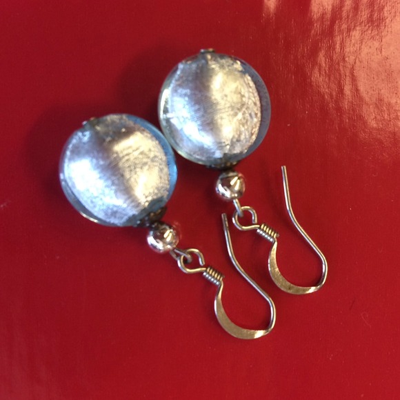 Glass art earring