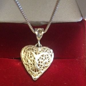 Sterling heart necklace