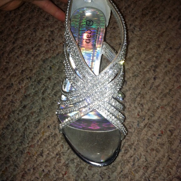 Prom heels, only worn once!