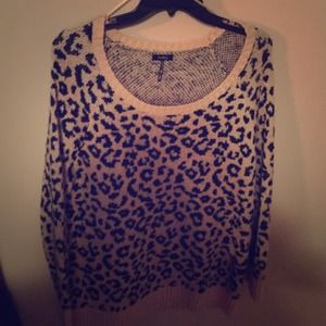 Pacsun nollie brand cheetah print sweater.