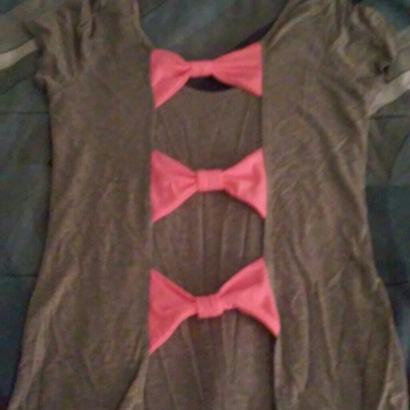 Charlotte Russe open bow tied back