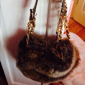 Adorable fur purse
