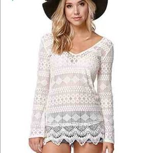 La hearts brand Lacey white shirt.