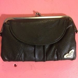Black leather Roxy wallet