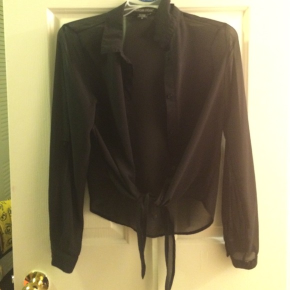 Black button up