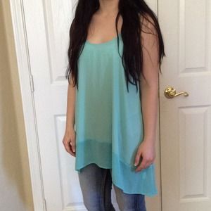 Hi-Low Turquoise Tunic