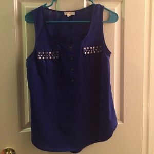 Dark blue tank top