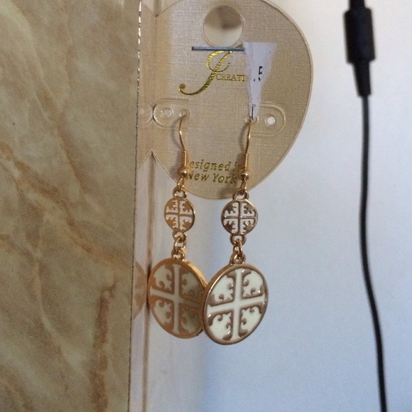 Accessories - Earrings white/gold