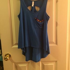 Blue tank top