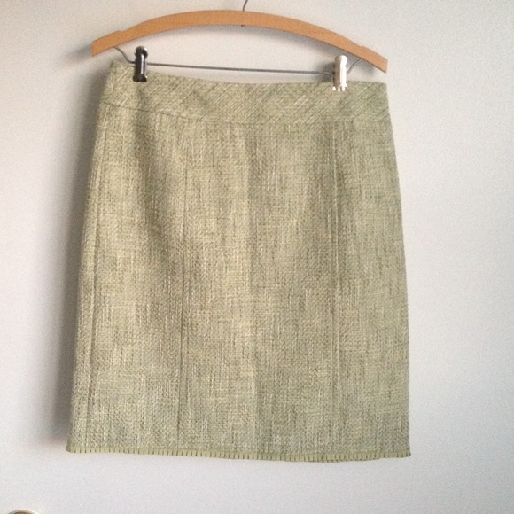 Ann Taylor Dresses & Skirts - FINAL REDUCTION: Ann Taylor sage green tweed skirt