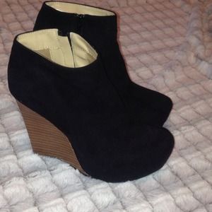 Black Suede Booties
