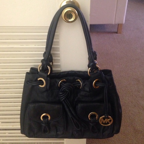 Michael Kors Navy Blue Leather bag