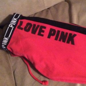 Victoria's Secret Pink gym pant- red! Fashion show