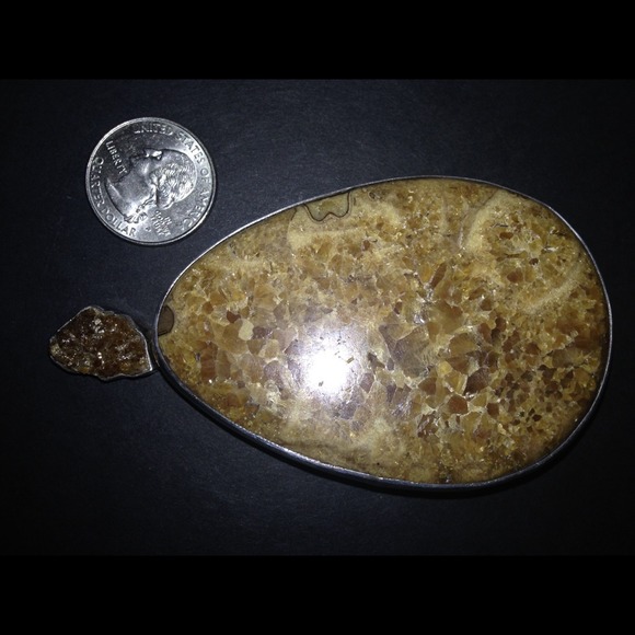 Gorgeous Druzy! Amy Kahn Russell Pedant/Pin - Picture 2 of 4