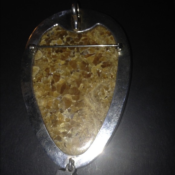Gorgeous Druzy! Amy Kahn Russell Pedant/Pin - Picture 3 of 4
