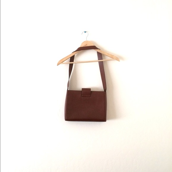 Celine Vintage Gold Buckle Box Leather Satchel - Picture 4 of 4