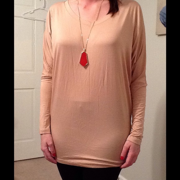 Peach piko shirt