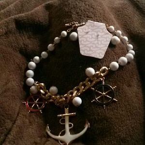 Sailor necklace and earrings