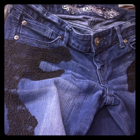 Express jean. Size 2. Very unique.