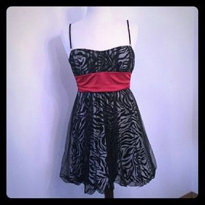 ~*SOLD!*~ Gorgeous Zebra Print Evening Dress!