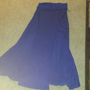 Royal blue long skirt