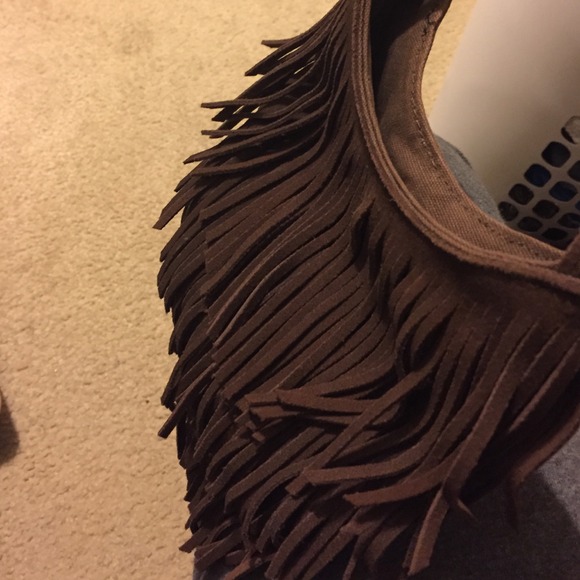 American Eagle fringe purse