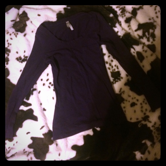 Dark purple long sleeve shirt