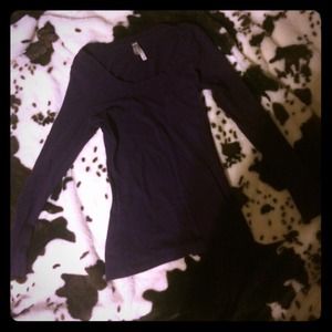 Dark purple long sleeve shirt