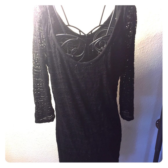 Cotton on lace fitted dress