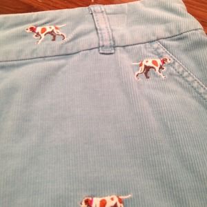 J.Crew embroidered dog skirt