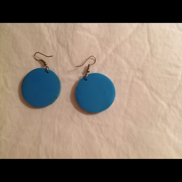 Blue/brown earring - Picture 2 of 4