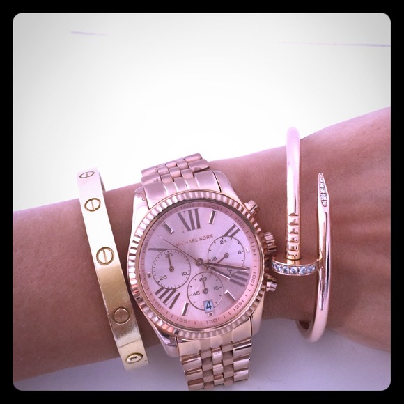 Michael kors rose gold color watch