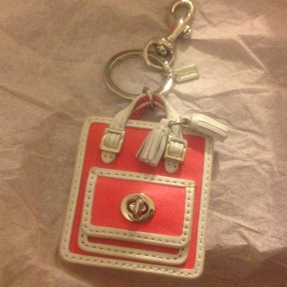 Coach legacy handbag charm keychain 63836