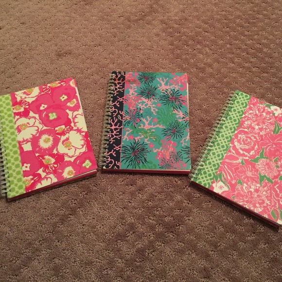 3 Lilly Pulitzer notebooks
