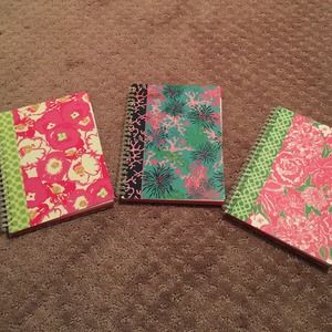 3 Lilly Pulitzer notebooks