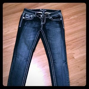 Amethyst skinny dark wash jeans