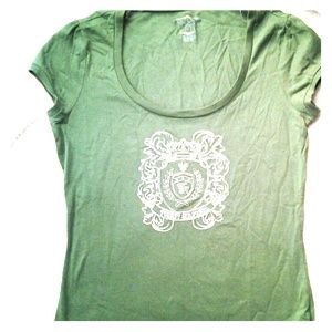 Tommy hilfiger green crest t shirt