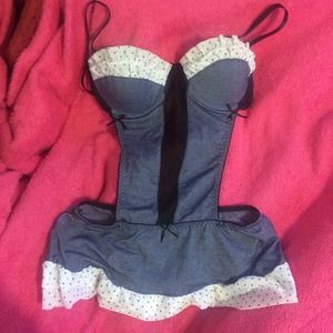 Dress up one piece lingerie