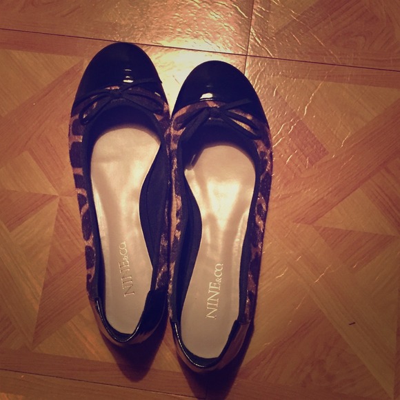 Animal print flats