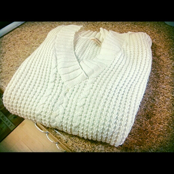 Creamy thick knit sweater