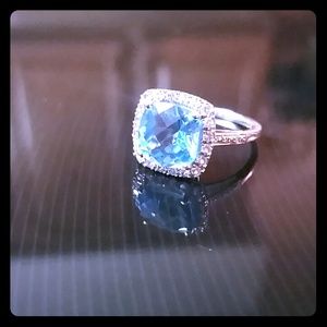 *spring bling bow out* Bltopez/white sapphire ring