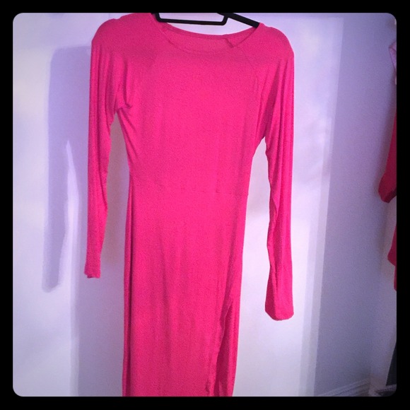 Hot pink dress
