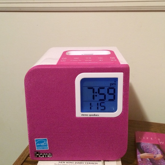 Pink alarm clock/ihome
