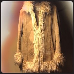 Faux fur jacket.
